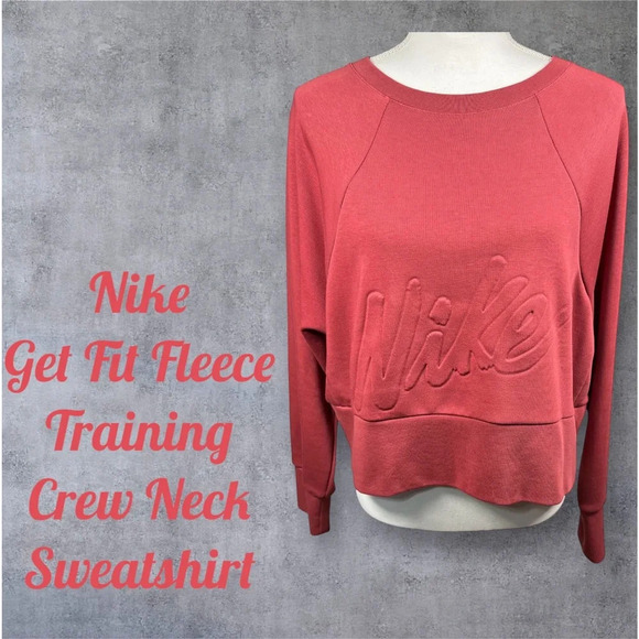 Nike | Dri Fit | Get Fit Fleece Training Crew Neck Sweatshirt - Picture 4 of 7